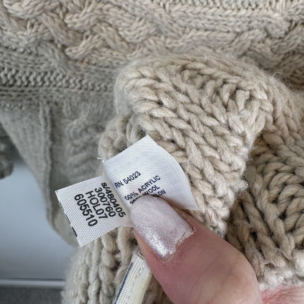 GAP Y2K‎ Size M Acrylic Wool Nylon Cottagecore Grandma Granola Boho - Picture 8 of 8